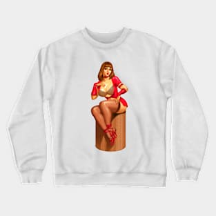 1950's Retro Pinup Girl Crewneck Sweatshirt